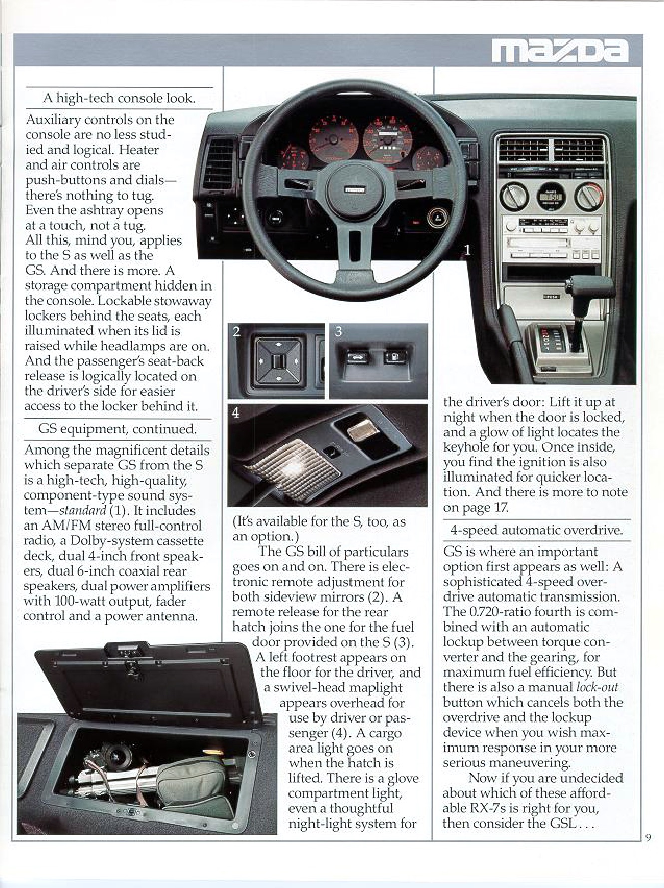 1985 Mazda RX-7 Brochure Page 15
